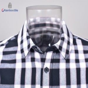 Factory Direct Wholesale New Design Men’s Shirt 100% Cotton Fashion Long Sleeve Check Casual Shirt For Men GTCW108142G1