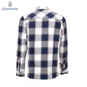 Make-To-Order New Autumn Fashion Men’s Shirt 100% Cotton Good Hand Feel Long Sleeve Flannel Shirt For Men GTCW108143G1
