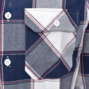 Make-To-Order New Autumn Fashion Men’s Shirt 100% Cotton Good Hand Feel Long Sleeve Flannel Shirt For Men GTCW108143G1