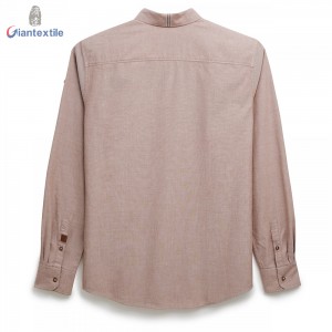 High Quality Fashionable Men’s Shirt Solid 100% Cotton Smart Casual Universal Long Sleeve Shirt For Men GTCW108151G1