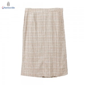 New Design Ladies Half Dress 72% Cotton 28% Linen Smart Casual Cleaner Look Dress For Business GTCW108156G2