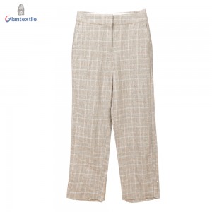 Quality Assurance Direct Sale Ladies Long Pants Cotton Linen Superior Pants for Women GTCW108156G3