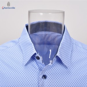 Drop Shipment Men’s Shirt Normal Print Popular Dot Print Long Sleeve Smart Casual Shirt For Men GTCW108159G1