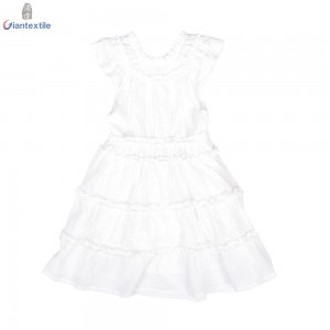 Cute Girls Beautiful Dress Dobby 100% Cotton High Quality Casual Comfy Children Wear GTCW108192G1