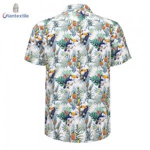 For Holiday Men’s Shirt 100% Viscose Normal Print Tropical Short Sleeve Casual Shirt For Men GTCW108208G1