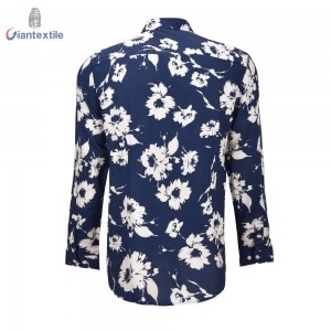 Factory Direct Wholesale Big Floral Men’s Shirt Viscose Normal Print Long Sleeve Casual Shirt For Men GTCW108209G1