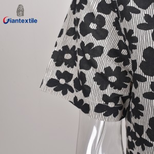 Oeko-Tex Audit Men’s Shirt Linen BCI Cotton Normal Print Gray Floral Short Sleeve Casual Shirt For Holiday GTCW108232G1