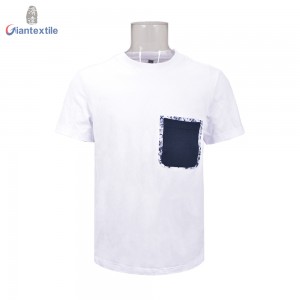 Giantextile Men’s T-shirt Summer Wear Short Sleeve Print Big Pocket 100% Cotton Casual Shirt For Men GTCW108385G2