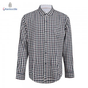 Giantextile Fashion Men’s Shirt 100% Cotton One-side Brushed Nice Quality Comfortable Casual Shirt GTCW108393G1