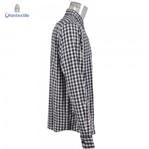 Giantextile Fashion Men’s Shirt 100% Cotton One-side Brushed Nice Quality Comfortable Casual Shirt GTCW108393G1