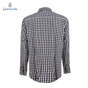 Giantextile Fashion Men’s Shirt 100% Cotton One-side Brushed Nice Quality Comfortable Casual Shirt GTCW108393G1