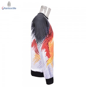 Giantextile New Design Men’s Shirt Custom Made Polyester Spandex Wear On Both Sides Long Sleeve Shirt For Men GTCW108444G1