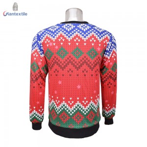 Giantextile New Design Men’s Shirt Custom Made Polyester Spandex Wear On Both Sides Long Sleeve Shirt For Men GTCW108444G1