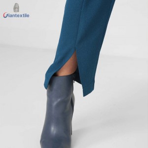 New Arrival Ladies Solid Fashion Style Blue Long Pants 97%Polyester 3%Spandex Nice Look Superior Pants for Women GTCW108487G1