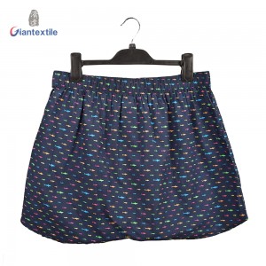 Summer Wear Underpants Men Sweat Resistant Navy 100% Cotton Fish Print Ventilate Shorts Underwear Boxer GTCW200805G1