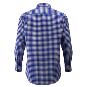 New Promotion essential Gingham Check Men’s Shirt 100% Cotton Casual Long Sleeve Shirt for Men GTF190001