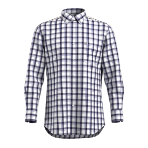 Designer Black Blue check Shirt Bamboo fiber Check Casual Long Sleeve Sustainable Shirt for Men GTF190004