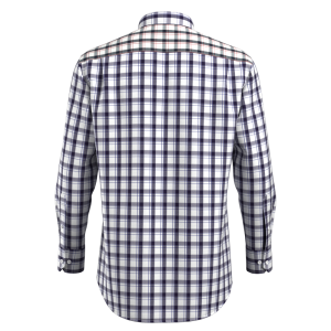 Designer Black Blue check Shirt Bamboo fiber Check Casual Long Sleeve Sustainable Shirt for Men GTF190004