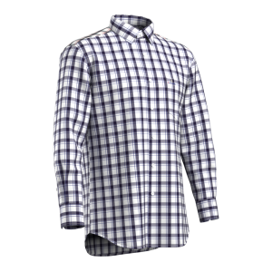 Designer Black Blue check Shirt Bamboo fiber Check Casual Long Sleeve Sustainable Shirt for Men GTF190004