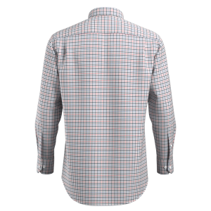 Make-To-Order High End Mini Check Shirt 100% Cotton Casual Black Red Check Long Sleeve Shirt for Men GTF190008