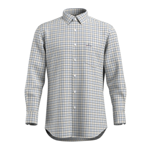 New Arrival High End Mini Check Shirt 100% Cotton Casual Black Brown Check Long Sleeve Shirt for Men GTF190009