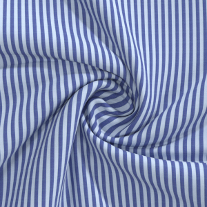 Wholesale Price Classic Blue White strip Shirt 100% Cotton Casual Long Sleeve Shirt for Men GTF190011