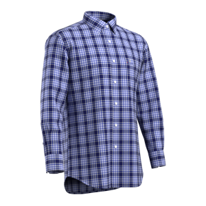 New Arrival Essential Blue check Shirt Bamboo fiber Check Casual Long Sleeve Sustainable Shirt for Men GTF190019