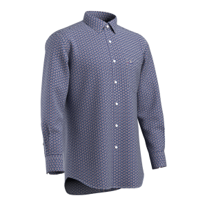 Men’s Print Shirt 100% Cotton Soft Wash Long Sleeve Flower Print Shirt For Men GTF190026