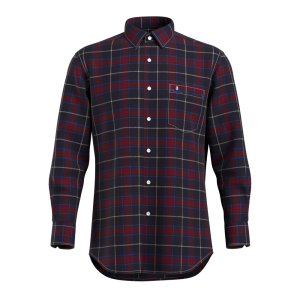 Men’s Shirt 100% Cotton Classic Flannel One-Side Brush Big Checks Long Sleeve for Men’s GTF190028