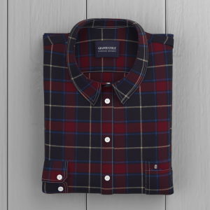 Men’s Shirt 100% Cotton Classic Flannel One-Side Brush Big Checks Long Sleeve for Men’s GTF190028