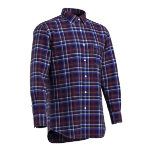 Men’s Shirt 100% Cotton Classic Flannel One-Side Brush Big Checks Long Sleeve for Men’s GTF190030