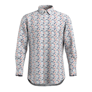 Men’s Print Shirt 100% Cotton Nice Long Sleeve Flower Digital Print Shirt For Men GTF190032