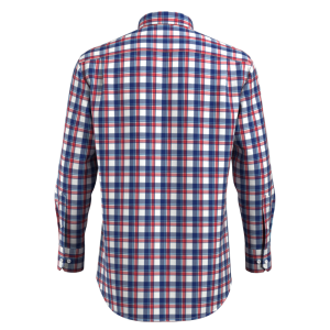 Men’s Shirt 100%Cotton Casual Shirt Yarn Dyed Plaid Durable Comfortable Long Sleeve GTF190034