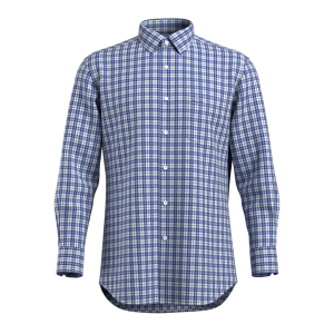 Men’s Shirt 100%Cotton Casual Durable Comfortable Shirt Nice Plaid Long Sleeve GTF190037