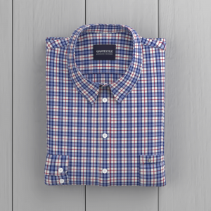 Men’s Shirt 100%Cotton Casual Durable Comfortable Shirt Nice Plaid Long Sleeve GTF190039