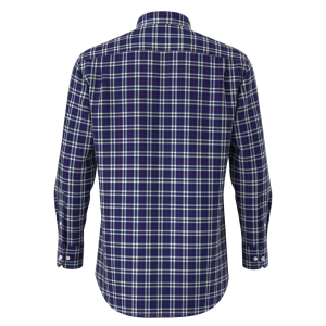 Men’s Shirt 100%Cotton Casual Comfortable Silky Shirt Yarn Dyed Plaid Long Sleeve GTF190043