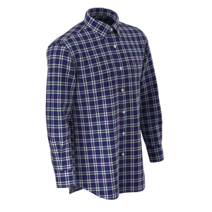 Men’s Shirt 100%Cotton Casual Comfortable Silky Shirt Yarn Dyed Plaid Long Sleeve GTF190043