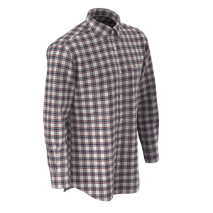 Men’s Shirt 100%Cotton One Side Peach Soft Yarn Dyed Plaid Long Sleeve Nice Shirt GTF190045