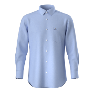 Men’s Traditional Blue Cotton Linen Blended Good Quality Comfortable Long Sleeve for Men’s  GTF190048