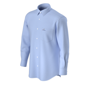 Men’s Traditional Blue Cotton Linen Blended Good Quality Comfortable Long Sleeve for Men’s  GTF190048