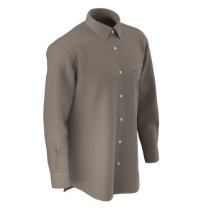 Men’s Mint Shirt Brown Cotton Linen Blended Casual Shirt Long Sleeve Shirt For Men’s GTF190055