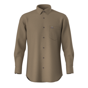 Men’s Mint Shirt Brown Cotton Linen Blended Casual Shirt Long Sleeve Comfortable Shirt For Men’s GTF190057