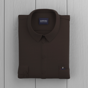 Men’s Mint Shirt Brown Cotton Linen Blended Casual Shirt Long Sleeve Comfortable Shirt For Men’s GTF190059