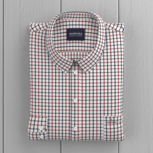 Men’s Shirt with Classical Oxford in Rayon from Bamboo Polyester Blended Casual Style Overhemd  GTF190076