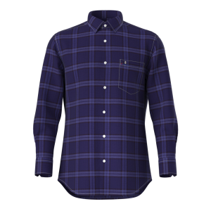 Sample Available Refined OEM Service Check Shirt Cotton Tencel Linen Blended Shirts for Men GTF190081