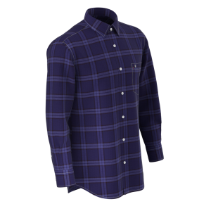 Sample Available Refined OEM Service Check Shirt Cotton Tencel Linen Blended Shirts for Men GTF190081