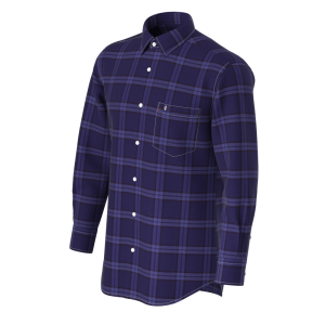 Sample Available Refined OEM Service Check Shirt Cotton Tencel Linen Blended Shirts for Men GTF190081