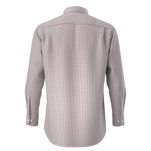 Soft Comfortable Stretch Fabric Mini Check Classic Formal Men’s Shirt for Family Numbers GTF190089
