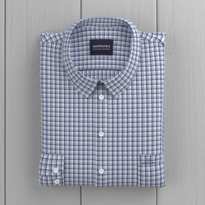 Elegant Blouse Causal Check Full Sleeve Men’s Shirt 100% Cotton Shirt for Daily Wear GTF190092