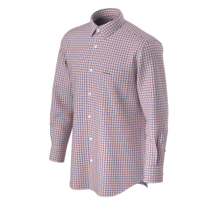 Classical Middle-Aged Menswear Mini Check Full Sleeve Men’s Shirt 100% Cotton Male’s Shirt for Dad GTF190093